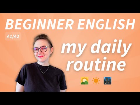 My daily routine | SIMPLE BEGINNER ENGLISH A1 A2 daily listening practice封面